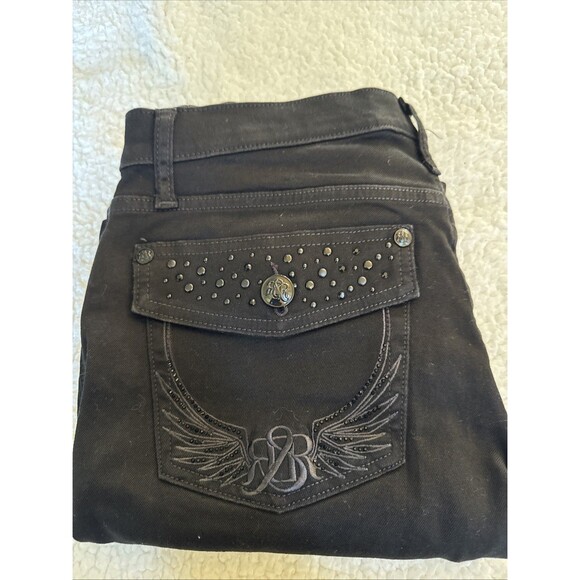 Rock & Republic Jeans Women's Size 12 M Stretch Denim Black - Picture 10 of 10